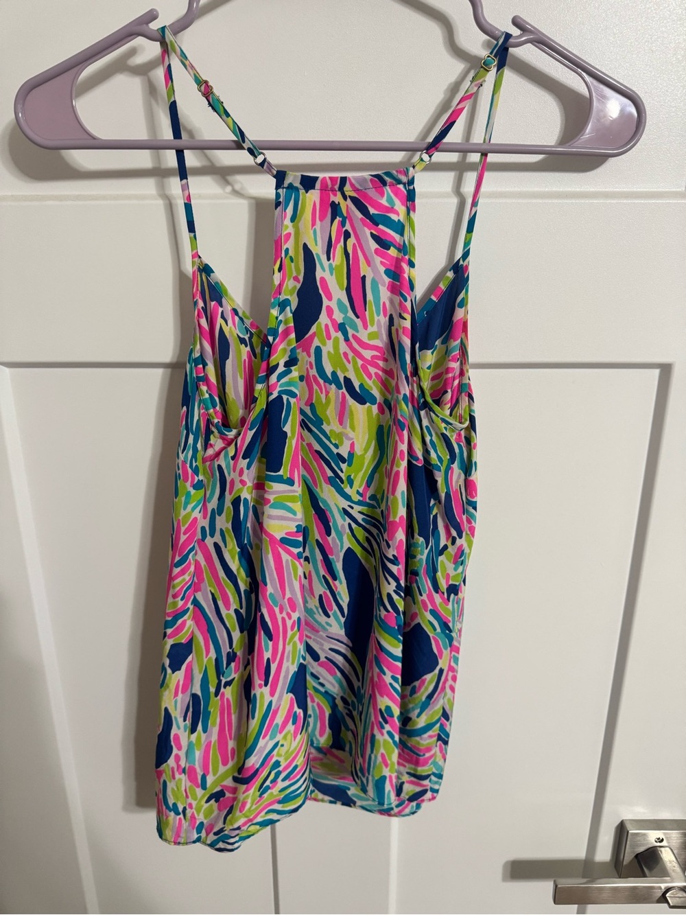 Lilly Pulitzer 100% Silk Cami Tank - “Dusk Print” XS - Picture 5 of 5